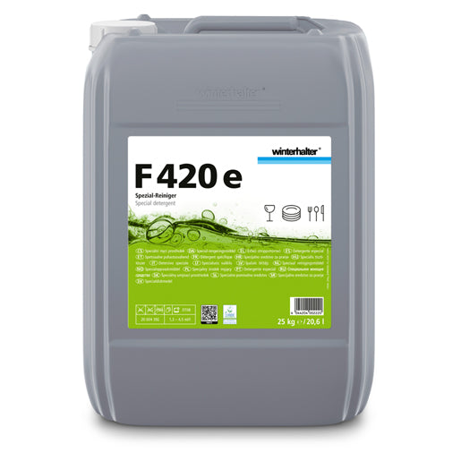 Detergente especial F 420 e Winterhalter | Sem polimento manual
