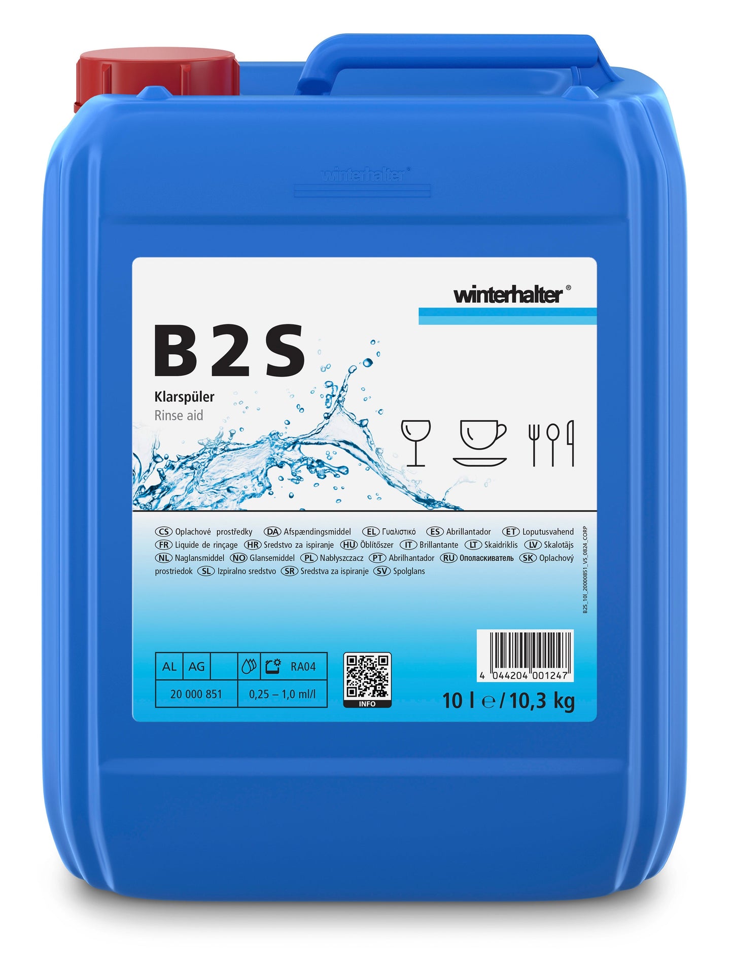 Abrilhantador B 2 S Winterhalter | Sem polimento manual