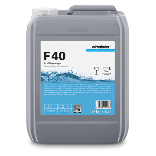 Detergente F 40 Winterhalter para cristal con OxyPower